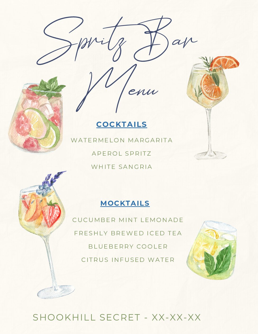 Spritz Bar Template