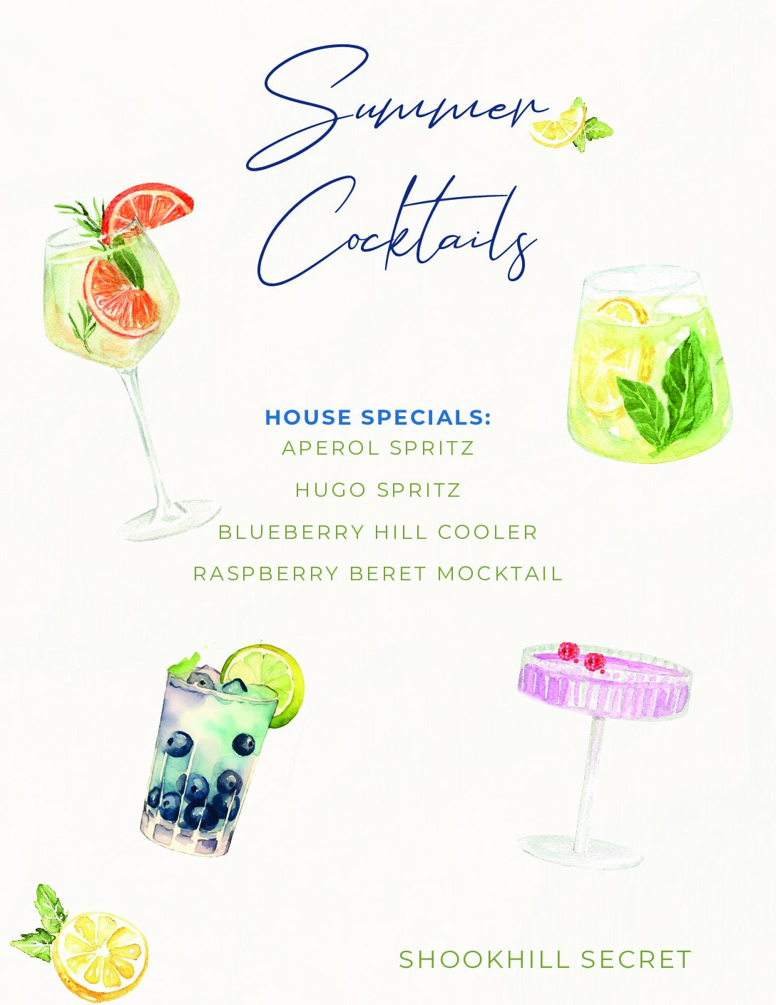 Summer Cocktail Template